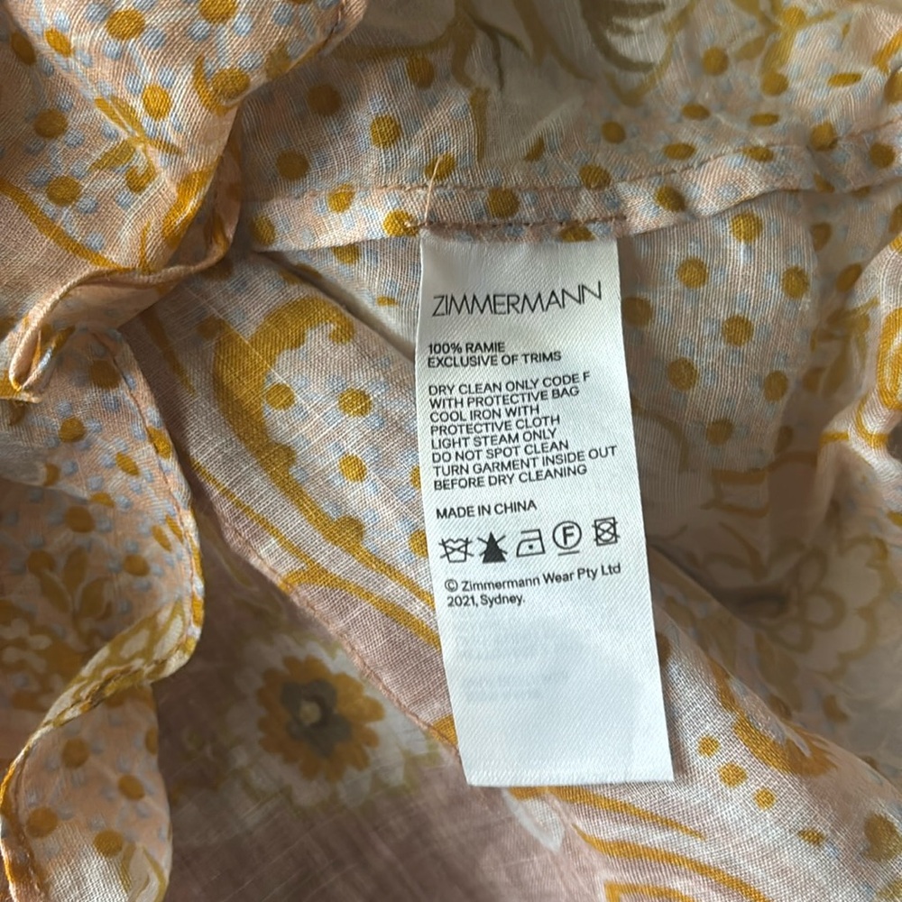 Zimmermann Postcard Lantern Blouse - image 8